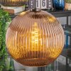 Koyoto Hanglamp, Kogellampje, Hanglamp Blauw, Groen, Koperkleurig, 5-lichts