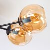 Koyoto Plafondlamp, Kogellampje 59 cm Amber, 6-lichts