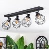Yaak Plafondlamp, Plafondspot Zwart, 4-lichts