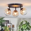 Chehalis Plafondlamp, Kogellampje Amber, Duidelijk, 3-lichts