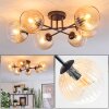 Koyoto Plafondlamp, Kogellampje 59 cm Amber, Duidelijk, 6-lichts