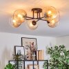 Koyoto Plafondlamp, Kogellampje 59 cm Amber, Duidelijk, 6-lichts