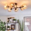Koyoto Plafondlamp, Kogellampje 59 cm Amber, Duidelijk, 6-lichts