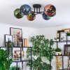 Koyoto Plafondlamp, Kogellampje 59 cm Blauw, Goud, Groen, Koperkleurig, 6-lichts