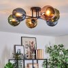 Koyoto Plafondlamp, Kogellampje 59 cm Blauw, Goud, Groen, Koperkleurig, 6-lichts