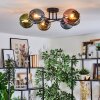 Koyoto Plafondlamp, Kogellampje 59 cm Blauw, Goud, Groen, Koperkleurig, 6-lichts