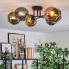 Koyoto Plafondlamp, Kogellampje 59 cm Blauw, Goud, Groen, Koperkleurig, 6-lichts