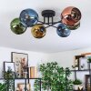 Koyoto Plafondlamp, Kogellampje 59 cm Blauw, Goud, Groen, Koperkleurig, 6-lichts