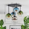 Gastor Plafondlamp, Kogellampje 37 cm Blauw, Chroom, Groen, Duidelijk, Rookkleurig, 5-lichts