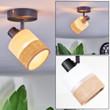 Fallhagen Plafondlamp, Plafondspot Zwart, 1-licht