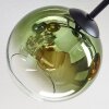 Koyoto Plafondlamp, Kogellampje 59 cm Blauw, Goud, Groen, Duidelijk, Koperkleurig, 6-lichts