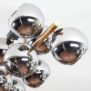 Koyoto Plafondlamp, Kogellampje Goud, Zwart, 10-lichts