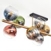 Koyoto Plafondlamp, Kogellampje Goud, Zwart, 10-lichts