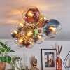 Koyoto Plafondlamp, Kogellampje Goud, Zwart, 10-lichts