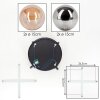 Chehalis Plafondlamp, Kogellampje Amber, Rookkleurig, 4-lichts