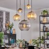 Koyoto Hanglamp, Kogellampje, Hanglamp Goud, Zwart, 5-lichts