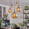 Ripoll Hanglamp, Kogellampje, Hanglamp Amber, 5-lichts