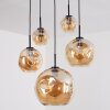 Ripoll Hanglamp, Kogellampje, Hanglamp Amber, 5-lichts