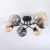 Koyoto Plafondlamp, Kogellampje 59 cm Amber, Duidelijk, Rookkleurig, 6-lichts