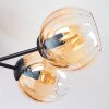 Koyoto Plafondlamp, Kogellampje 59 cm Amber, Duidelijk, 6-lichts