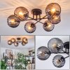 Koyoto Plafondlamp, Kogellampje 59 cm Rookkleurig, 6-lichts