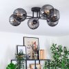 Koyoto Plafondlamp, Kogellampje 59 cm Rookkleurig, 6-lichts