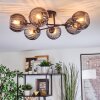 Koyoto Plafondlamp, Kogellampje 59 cm Rookkleurig, 6-lichts