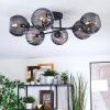 Koyoto Plafondlamp, Kogellampje 59 cm Rookkleurig, 6-lichts