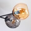 Koyoto Plafondlamp, Kogellampje 59 cm Amber, Rookkleurig, 6-lichts
