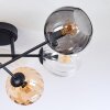 Koyoto Plafondlamp, Kogellampje 59 cm Amber, Duidelijk, Rookkleurig, 6-lichts