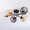 Koyoto Plafondlamp, Kogellampje 59 cm Amber, Duidelijk, Rookkleurig, 6-lichts
