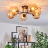 Koyoto Plafondlamp, Kogellampje 59 cm Amber, 6-lichts