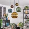 Koyoto Hanglamp, Kogellampje, Hanglamp Goud, Zwart, 5-lichts
