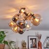 Koyoto Plafondlamp, Kogellampje Goud, Zwart, 10-lichts