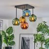 Ripoll Plafondlamp, Kogellampje Blauw, Goud, Groen, Koperkleurig, 5-lichts