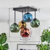 Ripoll Plafondlamp, Kogellampje Blauw, Goud, Groen, Koperkleurig, 5-lichts