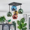 Ripoll Plafondlamp, Kogellampje Blauw, Goud, Groen, Koperkleurig, 5-lichts