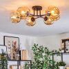 Ripoll Plafondlamp, Kogellampje Amber, 6-lichts