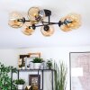 Ripoll Plafondlamp, Kogellampje Amber, 6-lichts