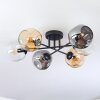 Ripoll Plafondlamp, Kogellampje Amber, Duidelijk, Rookkleurig, 6-lichts