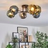 Ripoll Plafondlamp, Kogellampje Blauw, Chroom, Goud, Groen, Rookkleurig, 6-lichts