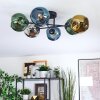 Ripoll Plafondlamp, Kogellampje Blauw, Chroom, Goud, Groen, Rookkleurig, 6-lichts