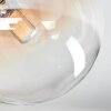 Chehalis Plafondlamp, Kogellampje Amber, Duidelijk, 4-lichts