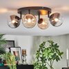 Chehalis Plafondlamp, Kogellampje Amber, Duidelijk, Rookkleurig, 4-lichts