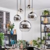 Koyoto Hanglamp, Kogellampje, Hanglamp Goud, Zwart, 5-lichts