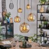 Koyoto Hanglamp, Kogellampje, Hanglamp Goud, Zwart, 5-lichts