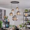 Koyoto Hanglamp, Kogellampje, Hanglamp Goud, Zwart, 5-lichts