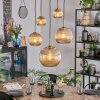 Koyoto Hanglamp, Kogellampje, Hanglamp Goud, Zwart, 5-lichts