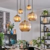 Koyoto Hanglamp, Kogellampje, Hanglamp Goud, Zwart, 5-lichts