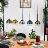 Koyoto Hanglamp, Kogellampje, Hanglamp Natuurlijke kleuren, Zwart, 5-lichts